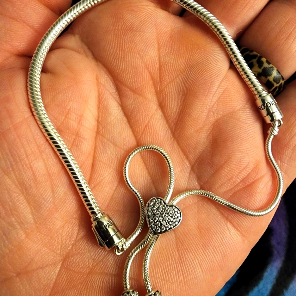 Pandora heart slide braclet